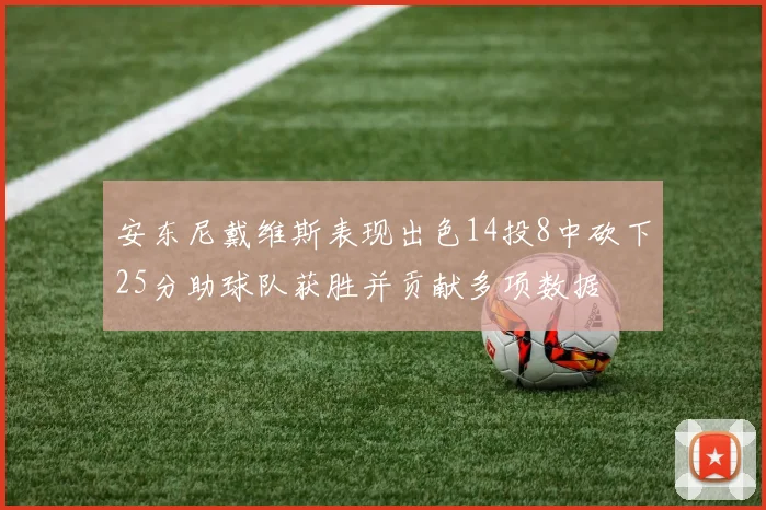 安东尼戴维斯表现出色14投8中砍下25分助球队获胜并贡献多项数据