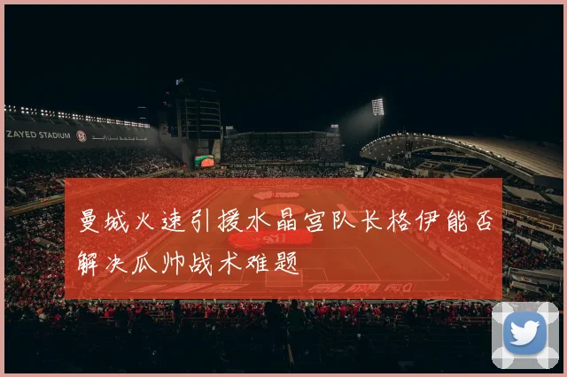 曼城火速引援水晶宫队长格伊能否解决瓜帅战术难题